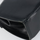 Salvatore Ferragamo Hand Bag Leather Navy Gold Auth 145028-16