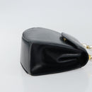 Salvatore Ferragamo Hand Bag Leather Navy Gold Auth 145028-3