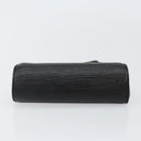 LOUIS VUITTON Epi Soufflot Pouch Black LV Auth 145034-5