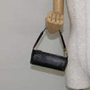 LOUIS VUITTON Epi Soufflot Pouch Black LV Auth 145034-21