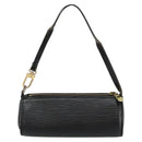 LOUIS VUITTON Epi Soufflot Pouch Black LV Auth 145034-2