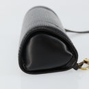 LOUIS VUITTON Epi Soufflot Pouch Black LV Auth 145034-3