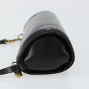 LOUIS VUITTON Epi Soufflot Pouch Black LV Auth 145034-4