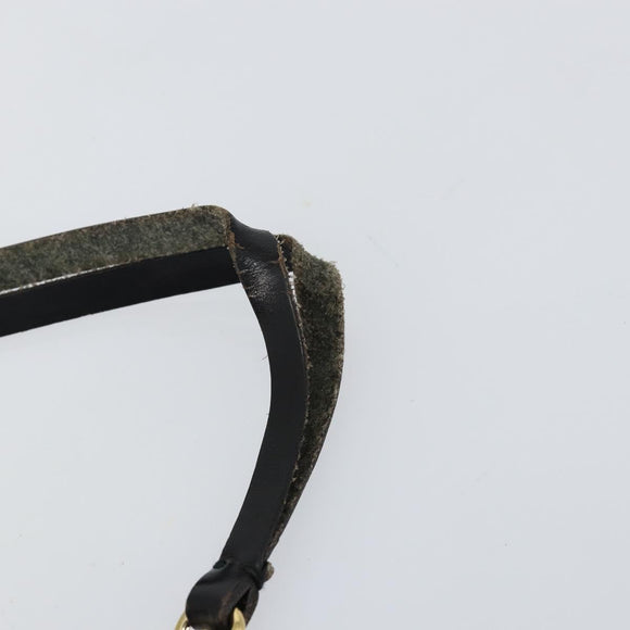 LOUIS VUITTON Epi Soufflot Pouch Black LV Auth 145034