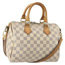 LOUIS VUITTON Damier Azur Speedy Bandouliere 25 Hand Bag N41000 LV Auth 145036-1