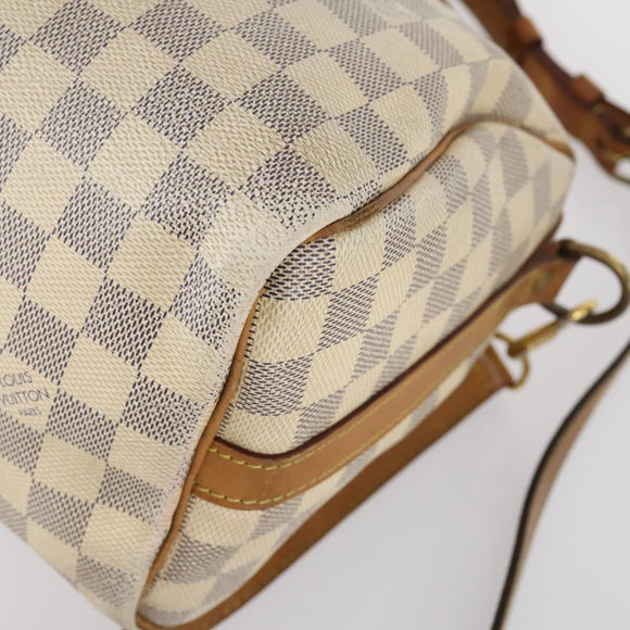 LOUIS VUITTON Damier Azur Speedy Bandouliere 25 Hand Bag N41000 LV Auth 145036