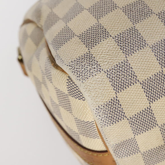 LOUIS VUITTON Damier Azur Speedy Bandouliere 25 Hand Bag N41000 LV Auth 145036