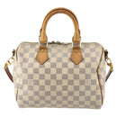 LOUIS VUITTON Damier Azur Speedy Bandouliere 25 Hand Bag N41000 LV Auth 145036-13