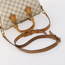LOUIS VUITTON Damier Azur Speedy Bandouliere 25 Hand Bag N41000 LV Auth 145036-7