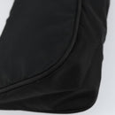 PRADA Accessory Pouch Nylon Black Silver Auth 145046-16
