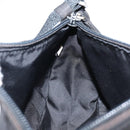 PRADA Accessory Pouch Nylon Black Silver Auth 145046-19