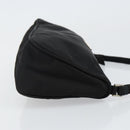 PRADA Accessory Pouch Nylon Black Silver Auth 145046-3