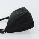 PRADA Accessory Pouch Nylon Black Silver Auth 145046-4