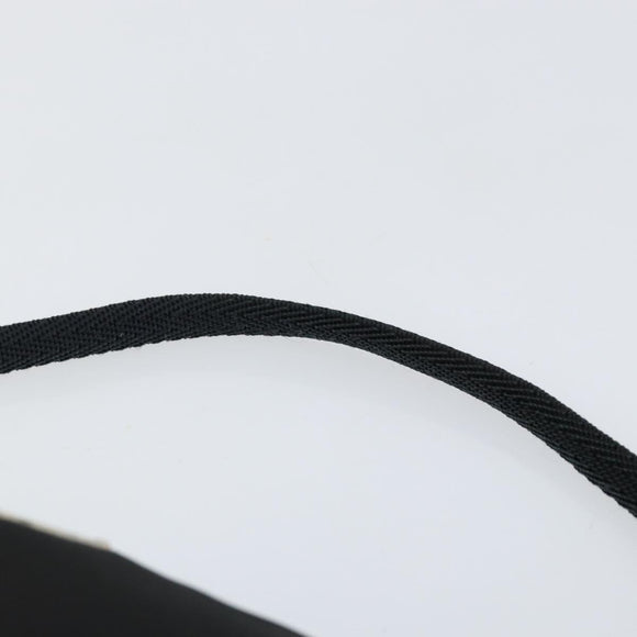 PRADA Accessory Pouch Nylon Black Silver Auth 145046