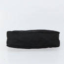 PRADA Accessory Pouch Nylon Black Silver Auth 145046-5