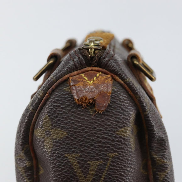 LOUIS VUITTON Monogram Mini Speedy Hand Bag M41534 LV Auth 145047