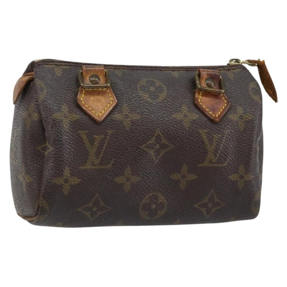 LOUIS VUITTON Monogram Mini Speedy Hand Bag M41534 LV Auth 145047