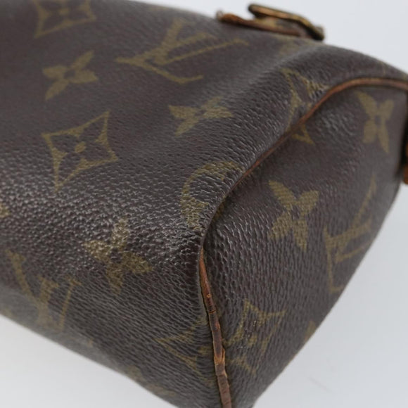 LOUIS VUITTON Monogram Mini Speedy Hand Bag M41534 LV Auth 145047