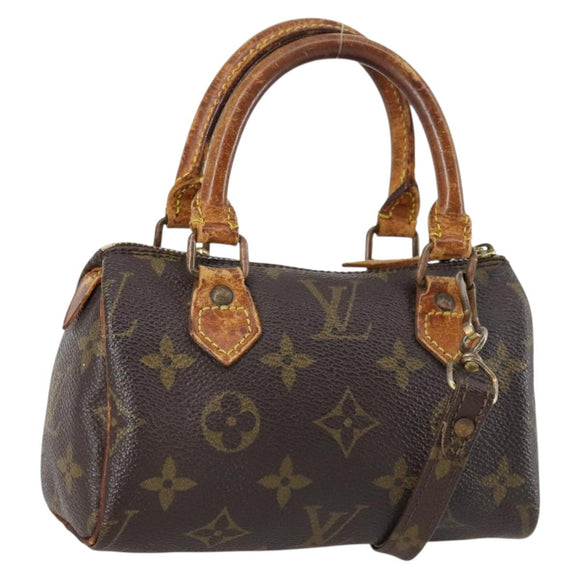 LOUIS VUITTON Monogram Mini Speedy Hand Bag M41534 LV Auth 145048