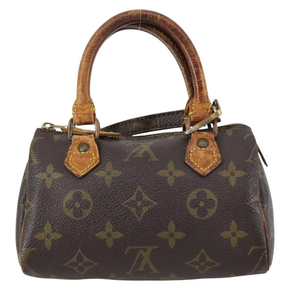 LOUIS VUITTON Monogram Mini Speedy Hand Bag M41534 LV Auth 145048