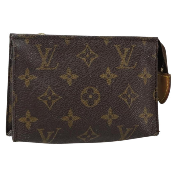 LOUIS VUITTON Monogram Poche Toilette 15 Pouch M47546 LV Auth 145049