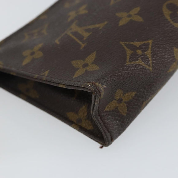 LOUIS VUITTON Monogram Poche Toilette 15 Pouch M47546 LV Auth 145049