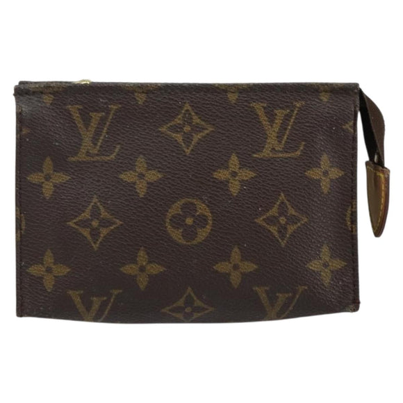 LOUIS VUITTON Monogram Poche Toilette 15 Pouch M47546 LV Auth 145049