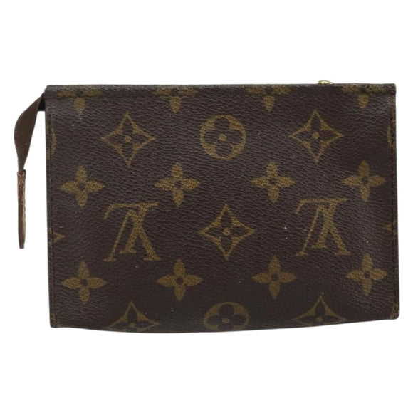 LOUIS VUITTON Monogram Poche Toilette 15 Pouch M47546 LV Auth 145049