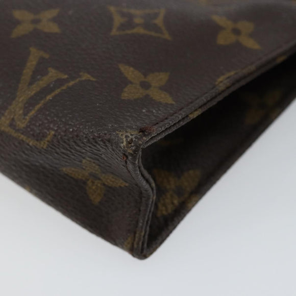 LOUIS VUITTON Monogram Poche Toilette 15 Pouch M47546 LV Auth 145049