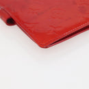 LOUIS VUITTON Monogram Vernis Agenda PM Planner Cover Rouge R21003 Auth 145054-17