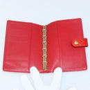LOUIS VUITTON Monogram Vernis Agenda PM Planner Cover Rouge R21003 Auth 145054-9