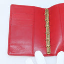 LOUIS VUITTON Monogram Vernis Agenda PM Planner Cover Rouge R21003 Auth 145054-19