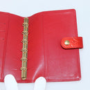 LOUIS VUITTON Monogram Vernis Agenda PM Planner Cover Rouge R21003 Auth 145054-20