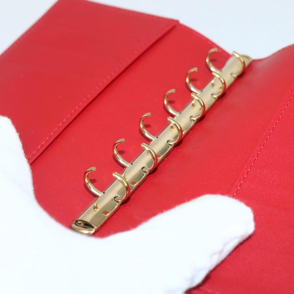 LOUIS VUITTON Monogram Vernis Agenda PM Planner Cover Rouge R21003 Auth 145054