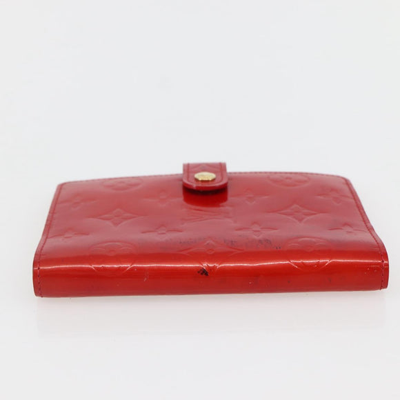 LOUIS VUITTON Monogram Vernis Agenda PM Planner Cover Rouge R21003 Auth 145054