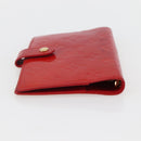 LOUIS VUITTON Monogram Vernis Agenda PM Planner Cover Rouge R21003 Auth 145054-5