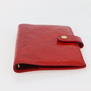 LOUIS VUITTON Monogram Vernis Agenda PM Planner Cover Rouge R21003 Auth 145054-6