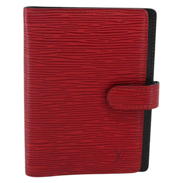 LOUIS VUITTON Epi Agenda PM Day Planner Cover Red R20057 LV Auth 145055 - 0