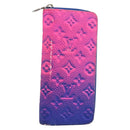 LOUIS VUITTON Illusion Zippy Wallet Vertical NM Wallet Pink M81243 Auth 145059-1