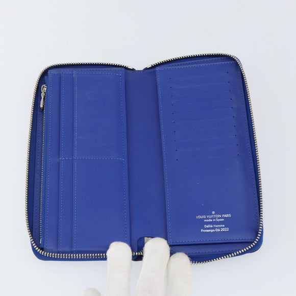 LOUIS VUITTON Illusion Zippy Wallet Vertical NM Wallet Pink M81243 Auth 145059