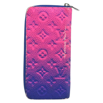 LOUIS VUITTON Illusion Zippy Wallet Vertical NM Wallet Pink M81243 Auth 145059 - 0