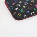 LOUIS VUITTON Multicolor Pochette Cles NM Coin Purse Black M60279 Auth 145060V-14