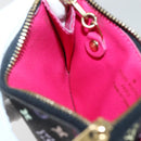 LOUIS VUITTON Multicolor Pochette Cles NM Coin Purse Black M60279 Auth 145060V-17