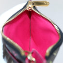 LOUIS VUITTON Multicolor Pochette Cles NM Coin Purse Black M60279 Auth 145060V-18