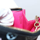 LOUIS VUITTON Multicolor Pochette Cles NM Coin Purse Black M60279 Auth 145060V-12