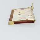 LOUIS VUITTON Multicolor Pochette Cles Coin Purse White M92655 LV Auth 145061-3