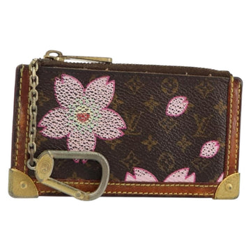 LOUIS VUITTON Monogram Cherry Blossom Pochette Cles Purse M92015 LV Auth 145062