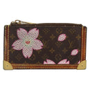 LOUIS VUITTON Monogram Cherry Blossom Pochette Cles Purse M92015 LV Auth 145062-13