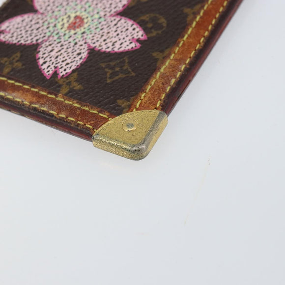 LOUIS VUITTON Monogram Cherry Blossom Pochette Cles Purse M92015 LV Auth 145062