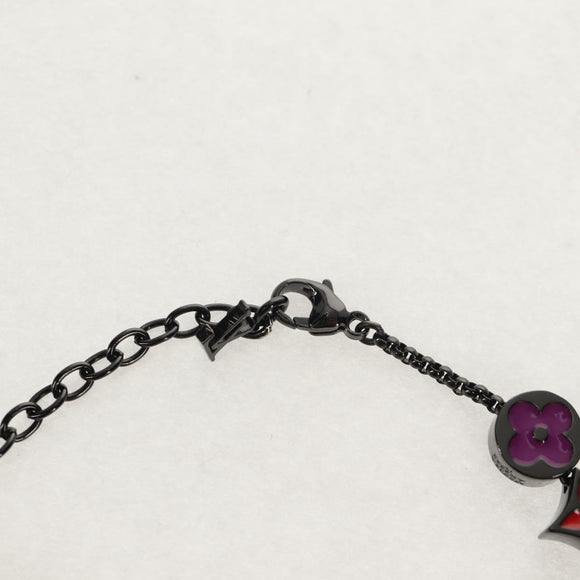 LOUIS VUITTON Bracelet Monogram Party Bracelet metal Black M0932A Auth 145065AM